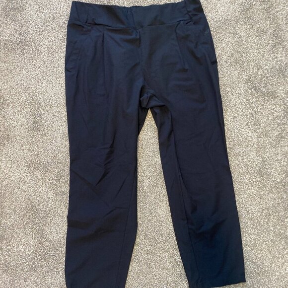 NWOT Cropped Black Calvin‎ Klein Performance Pants Women's Size Large - Picture 2 of 6